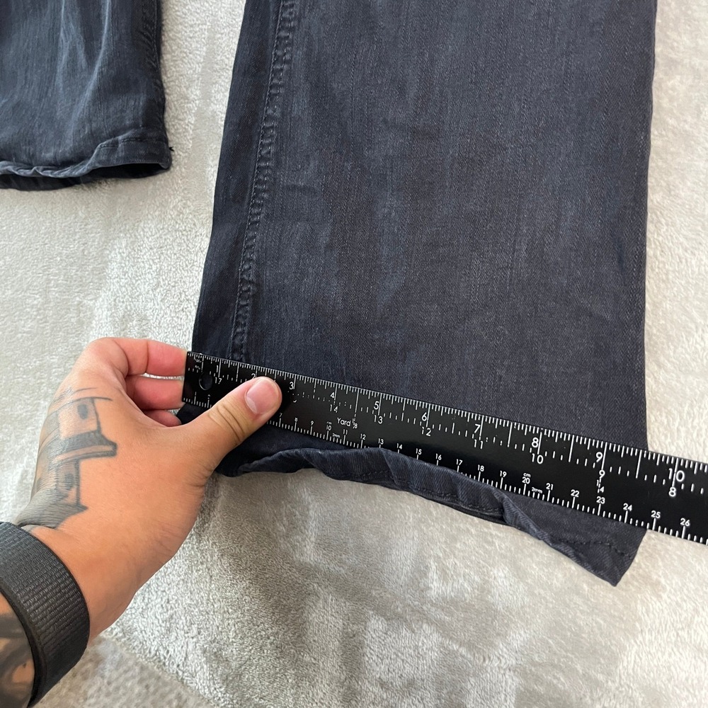 Topshop Moto Jamie Flare Jeans Black High Rise Stretch 28x32 (24x31) Grunge - Picture 9 of 14